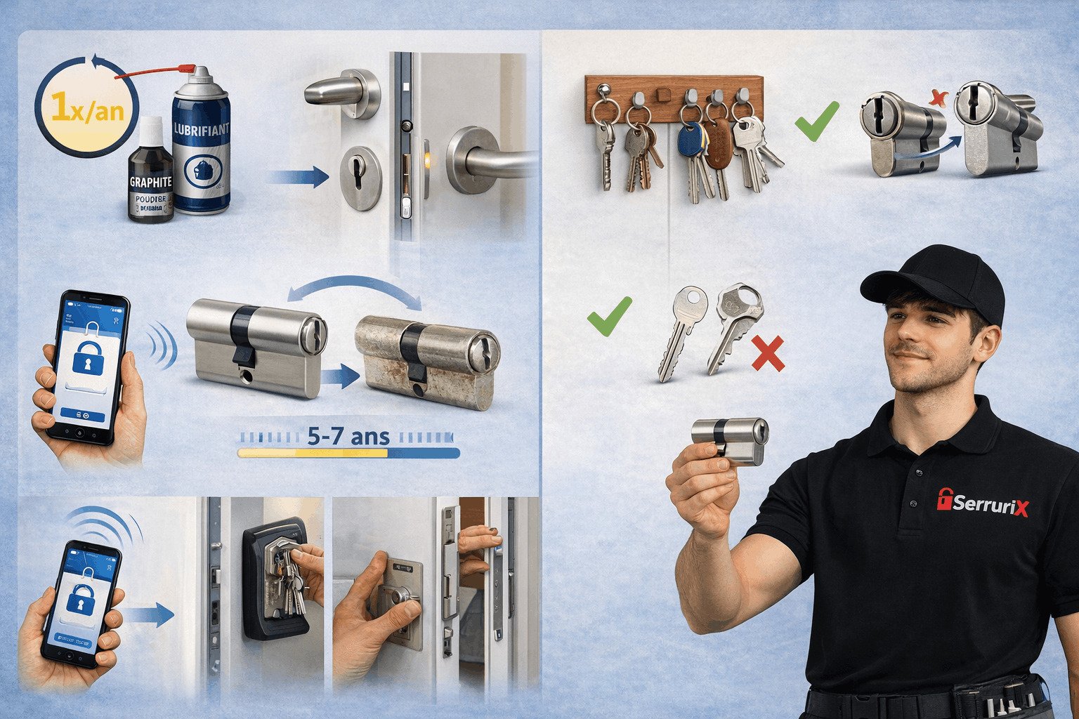 Prévention barillet bloqué Vienne 38200 - Solutions Serrurix