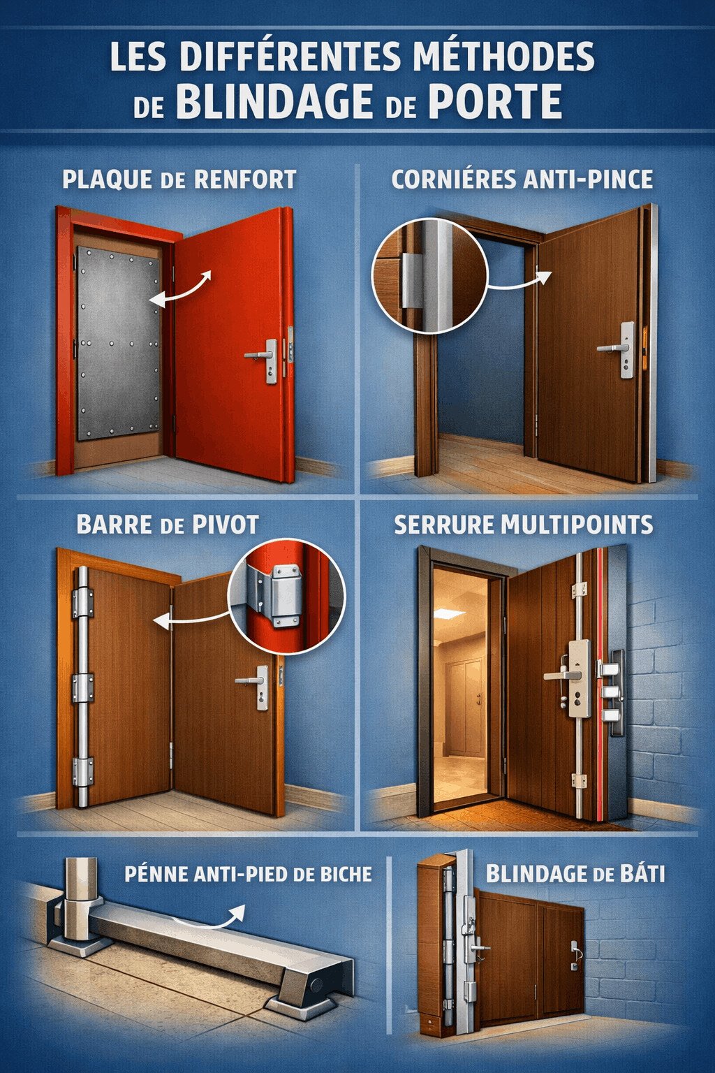 Techniques de blindage de porte à Vienne 38200