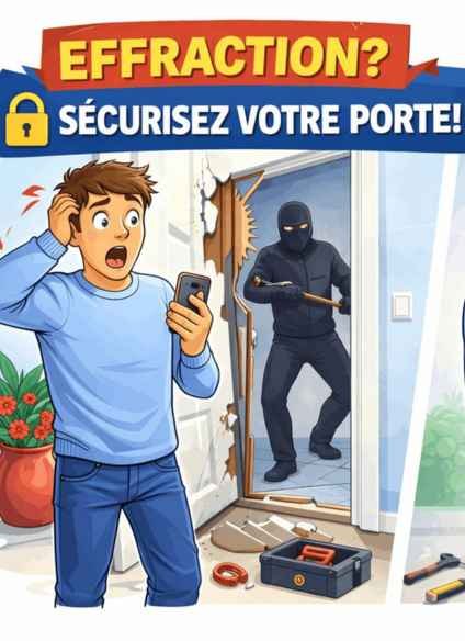 Sécuriser sa porte après effraction