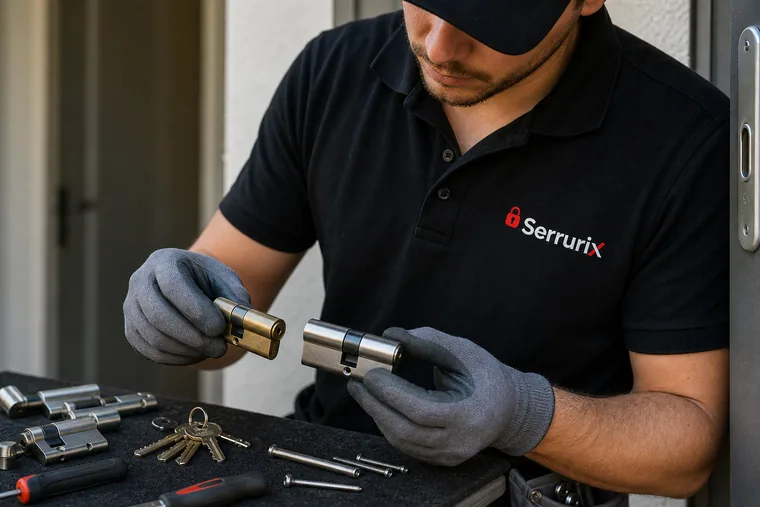 Remplacement de cylindre par un serrurier Serrurix à Condrieu